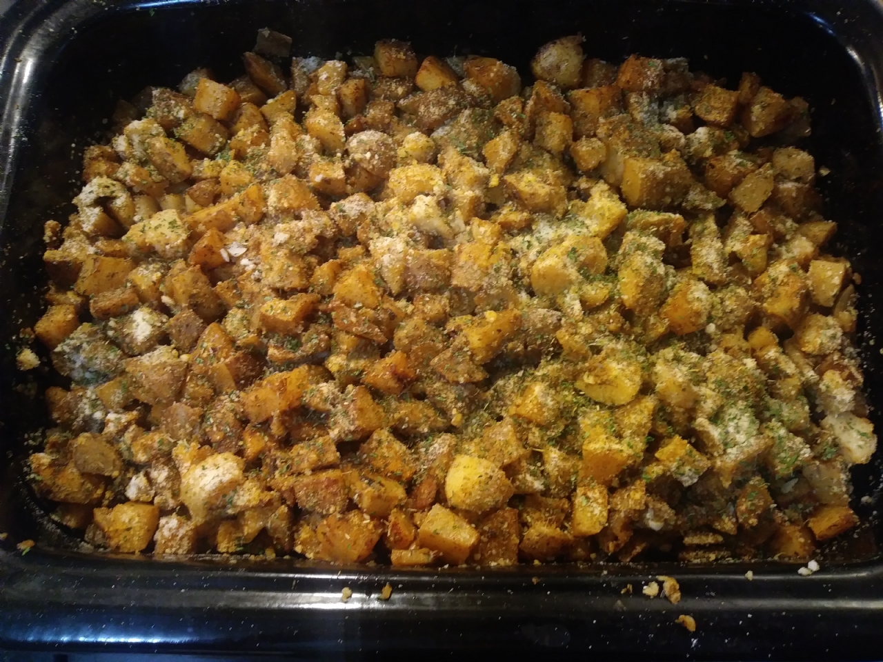 Parmesan-garlic oven roasted potatoes